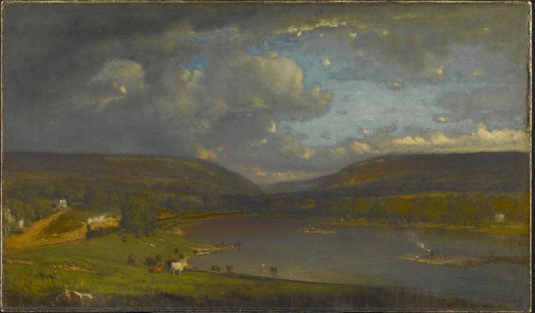 George Inness On the Delaware River Sweden oil painting art